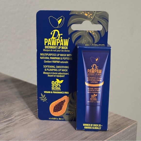 Dr. Pawpaw Overnight Multipurpose‎ Lip Mask Softening Smoothing Plumping NEW - Picture 1 of 3